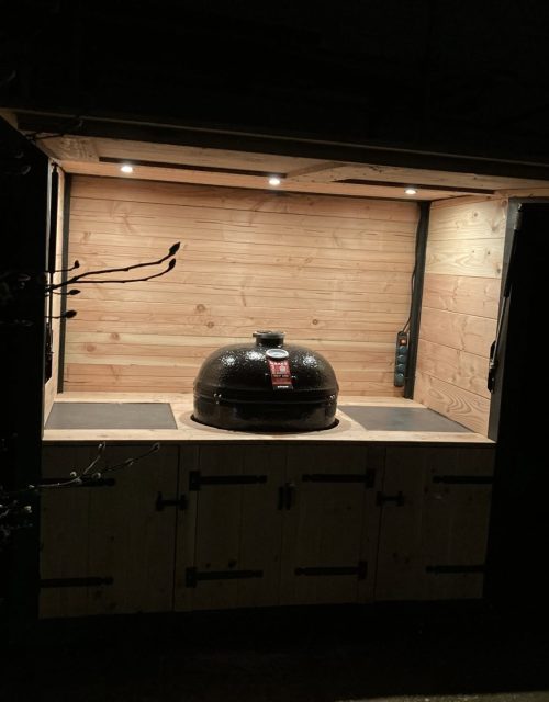 Buitenkeuken met luifel B220 cm